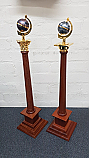 Wardens Column (each) Brass & Enamel Top